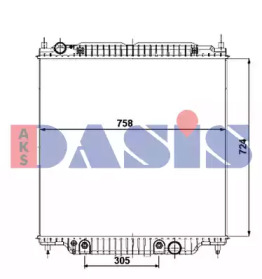 AKS DASIS 090133n -  Радиатор, охлаждение двигателя